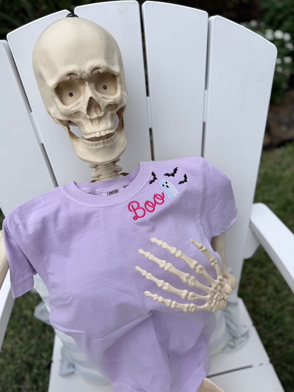BOO! Comfort Colors Crop Tee