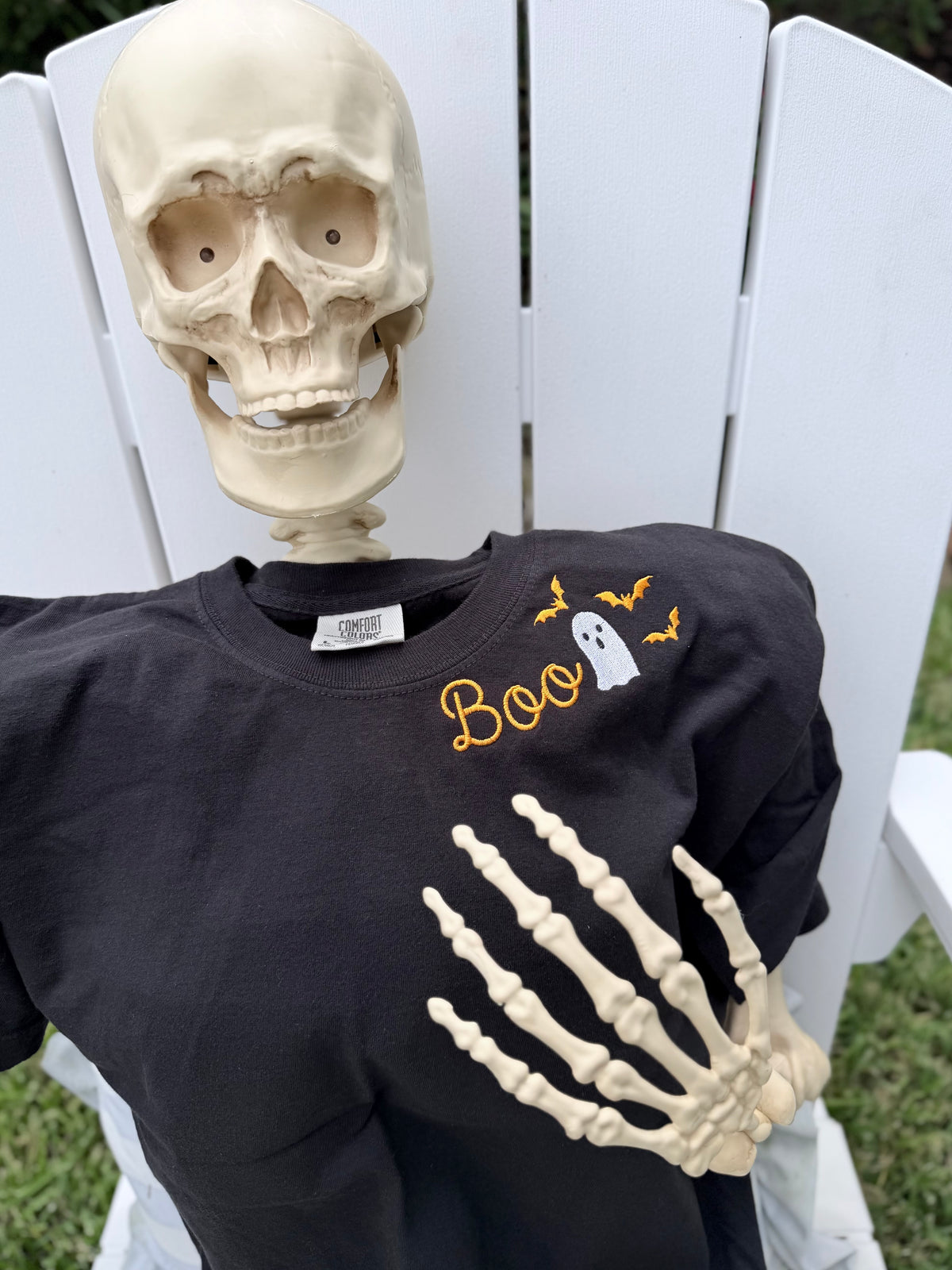 BOO! Comfort Colors Crop Tee