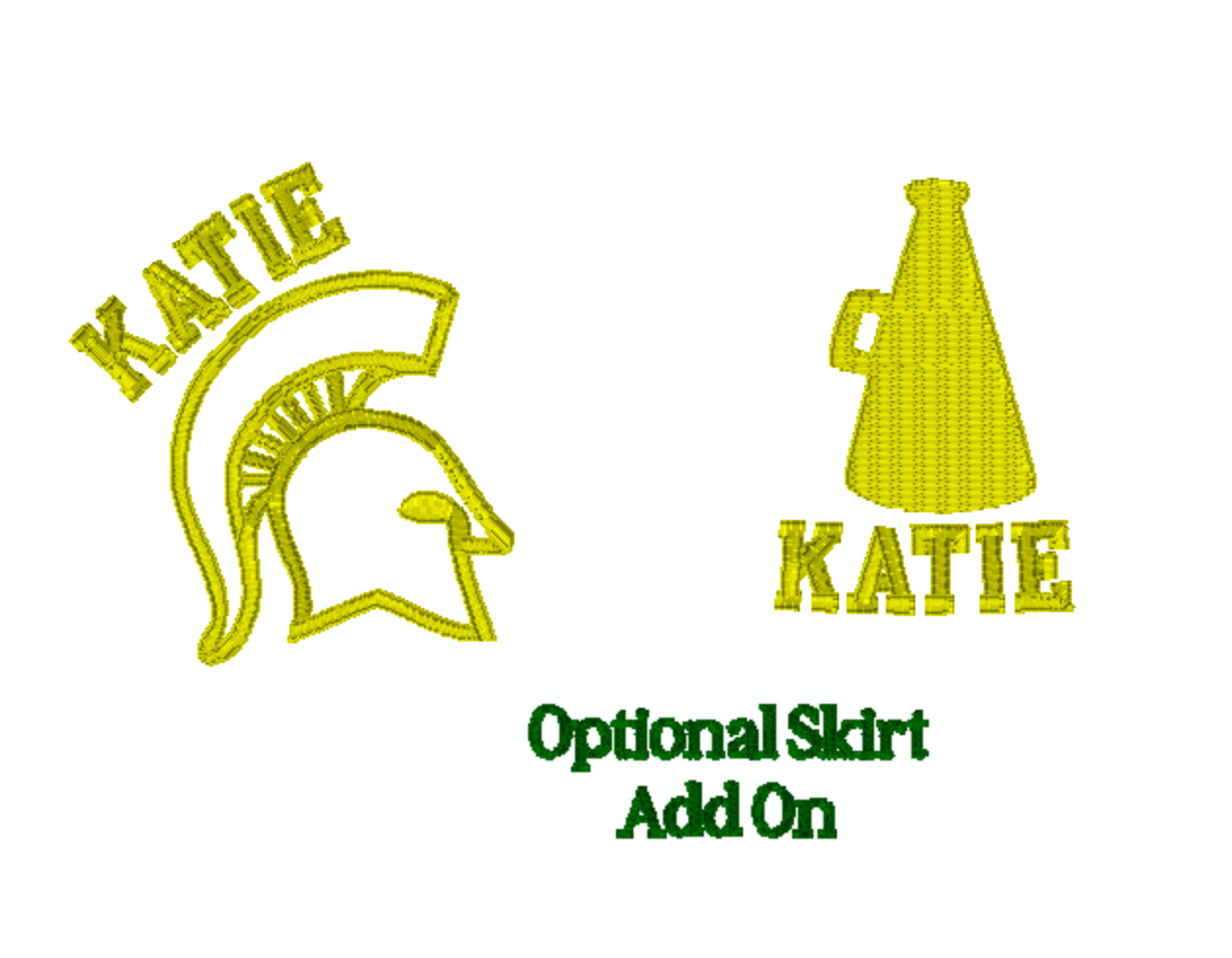 Cheer Skirt Embroidery- ADD ON