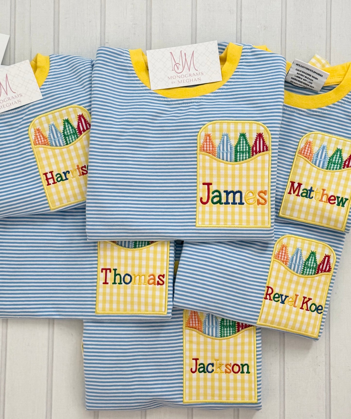 Boy Crayon Shorts Set